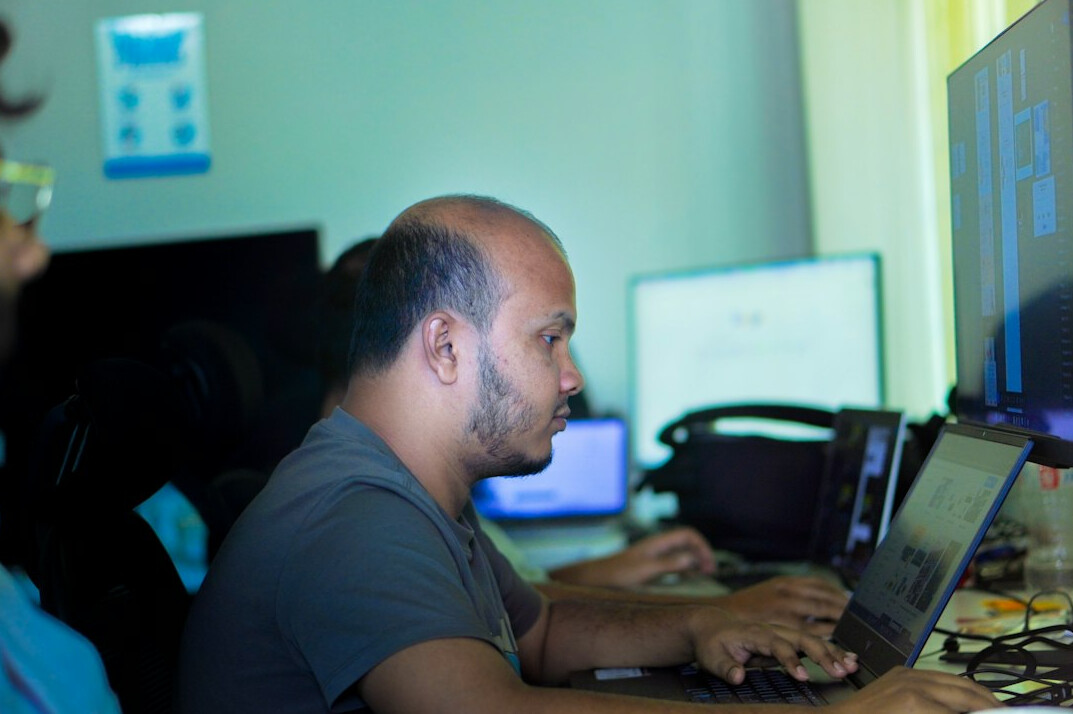 group of programmers learning