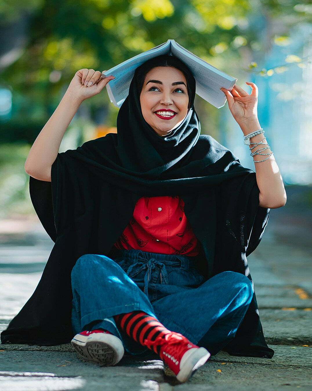 happy student after course