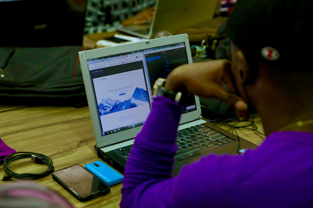 instructor teaching coding